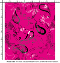 silk printed fabric flamingo design