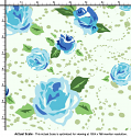 silk printed fabric gardenia design