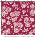 silk printed fabric gardenii design
