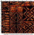 silk printed fabric ulva design