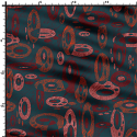 silk printed fabric coaler 