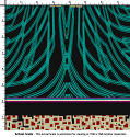 silk printed fabric madder design