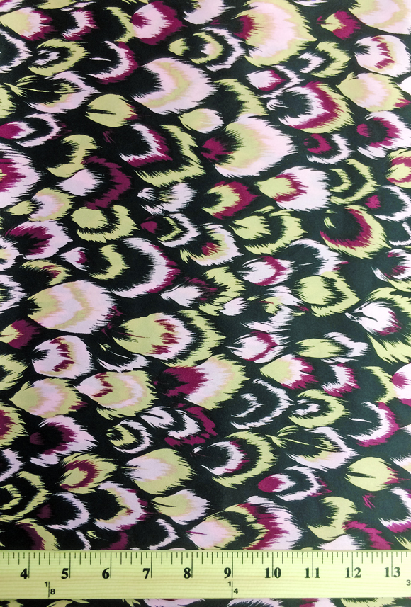 printed silk charmeuse fabric, Abstract print, EZ-20401-1139