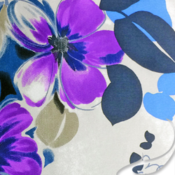 Printed Silk Charmeuse Fabric, Floral Print, EZ-21001-1128