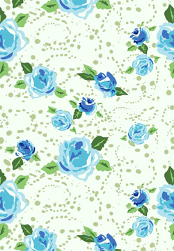 Silk Printed Fabric: Gardenia