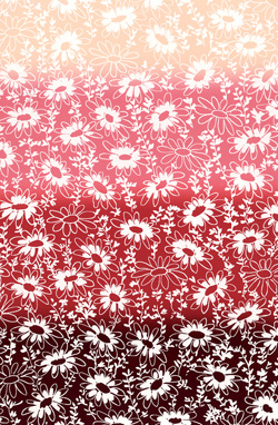 Silk Printed Fabric: Geranium