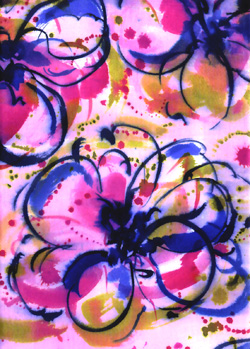 Silk Printed Fabric: Oona
