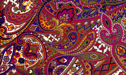 Silk Printed Fabric: Ottilie
