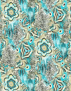 Silk Printed Fabric: Athyrium