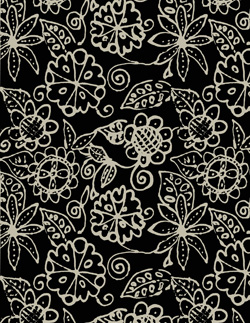 Silk Printed Fabric: Hamelis