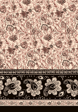 Silk Printed Fabric: Mitchella