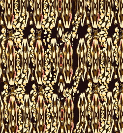 Silk Printed Fabric: Orontium