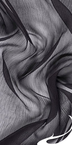 Silk Crinkle Chiffon Fabric, 5mm, 42"