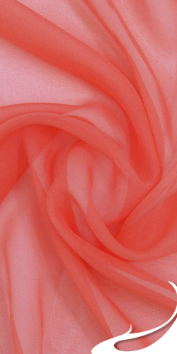 Silk Satin Chiffon Fabric, 6.5mm, 52"