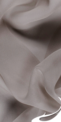 Silk Satin Chiffon Fabric, 8mm, 52"