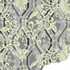 Silk Printed Fabric: Azalea 