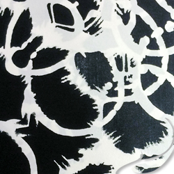 Printed Silk charmeuse Fabric, Abstract Print, EZ-20401-1176