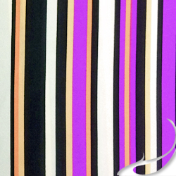 Printed Silk Charmeuse Fabric, Stripe Print, EZ-21001-0872, 19mm, 55"