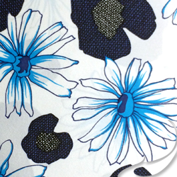 Printed Silk charmeuse Fabric, Floral Print, EZ-21001-1122