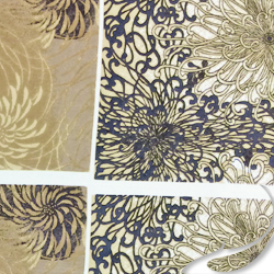 Printed Silk Habotai Fabric, Conversational Print, EZ-34001-0833