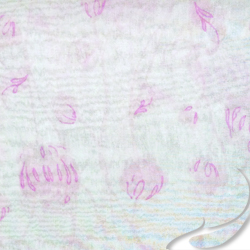 Printed Silk chiffon Fabric, floral Print, EZ-40001-0803