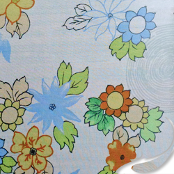 Printed Silk Chiffon Fabric, floral Print, EZ-40001-0812