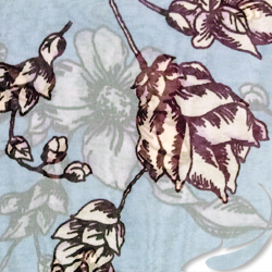 Printed Silk Chiffon Fabric, Floral Print, EZ-40001-0823