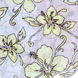 Printed Silk Chiffon Fabric, Floral Print, EZ-40001-0826