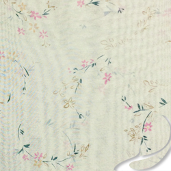 Printed Silk Chiffon Fabric, Floral Print, EZ-45001-0840-1