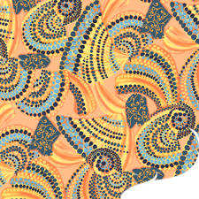 Silk Printed Fabric: Olympia