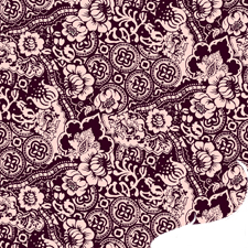 Silk Printed Fabric: Asimina
