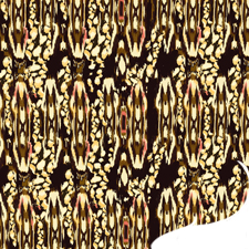 Silk Printed Fabric: Orontium