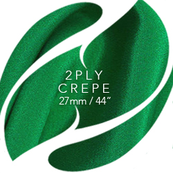 Silk 2 Ply Crepe fabric, 27mm, 44"