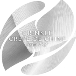 Silk Crinkle Crepe de Chine Fabric, 16mm, 42"