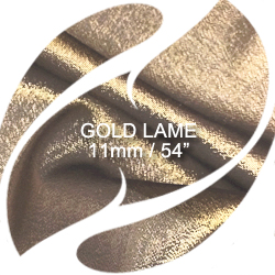 Silk Gold Lame (Gold Metallic) Chiffon Fabric