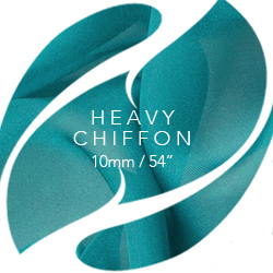 Silk Heavy Chiffon Fabric, 10mm, 54"
