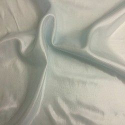 Silk Transparent Metallic Mini Pique Fabric, 19mm, 44", Aqua Silver Color