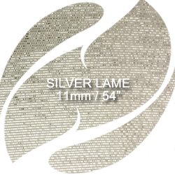 Silk Silver Lame (Silver Metallic) Chiffon Fabric