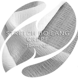 Silk Stretch Bo Lang Crepe Fabric, 14mm, 42"