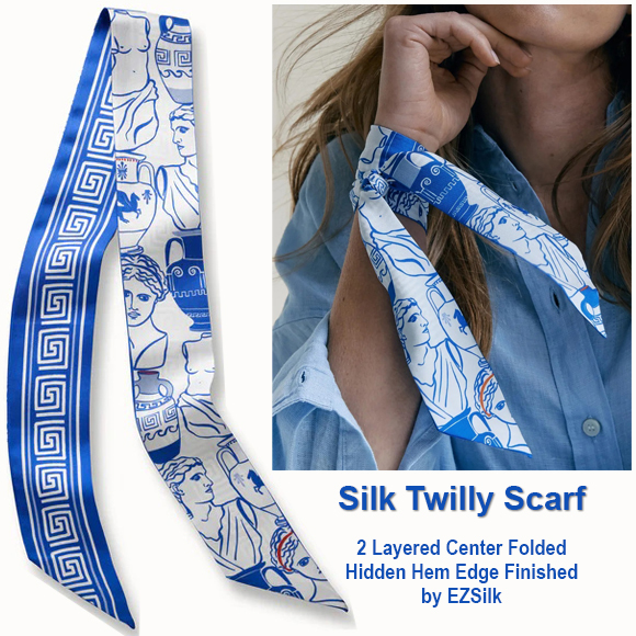 silk twilly scarf manufacturer in the United States